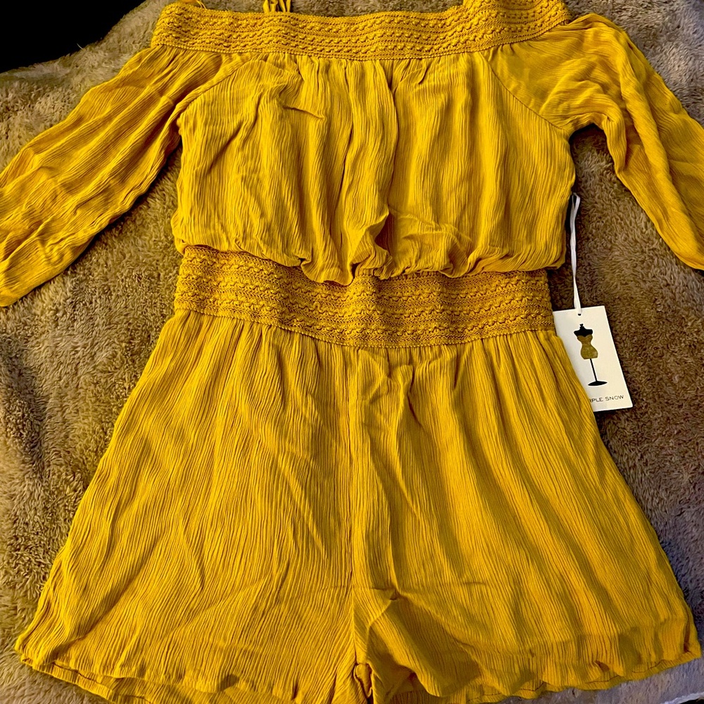 Gold romper